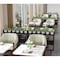 Ejoy Indoor /Outdoor Black Metal Partition Divider Fence With Top Basket BlackMetalPartition - alternate 4